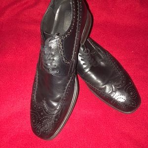 Nathan 1995 Black Fremont Dress shoes wingtip 10M
